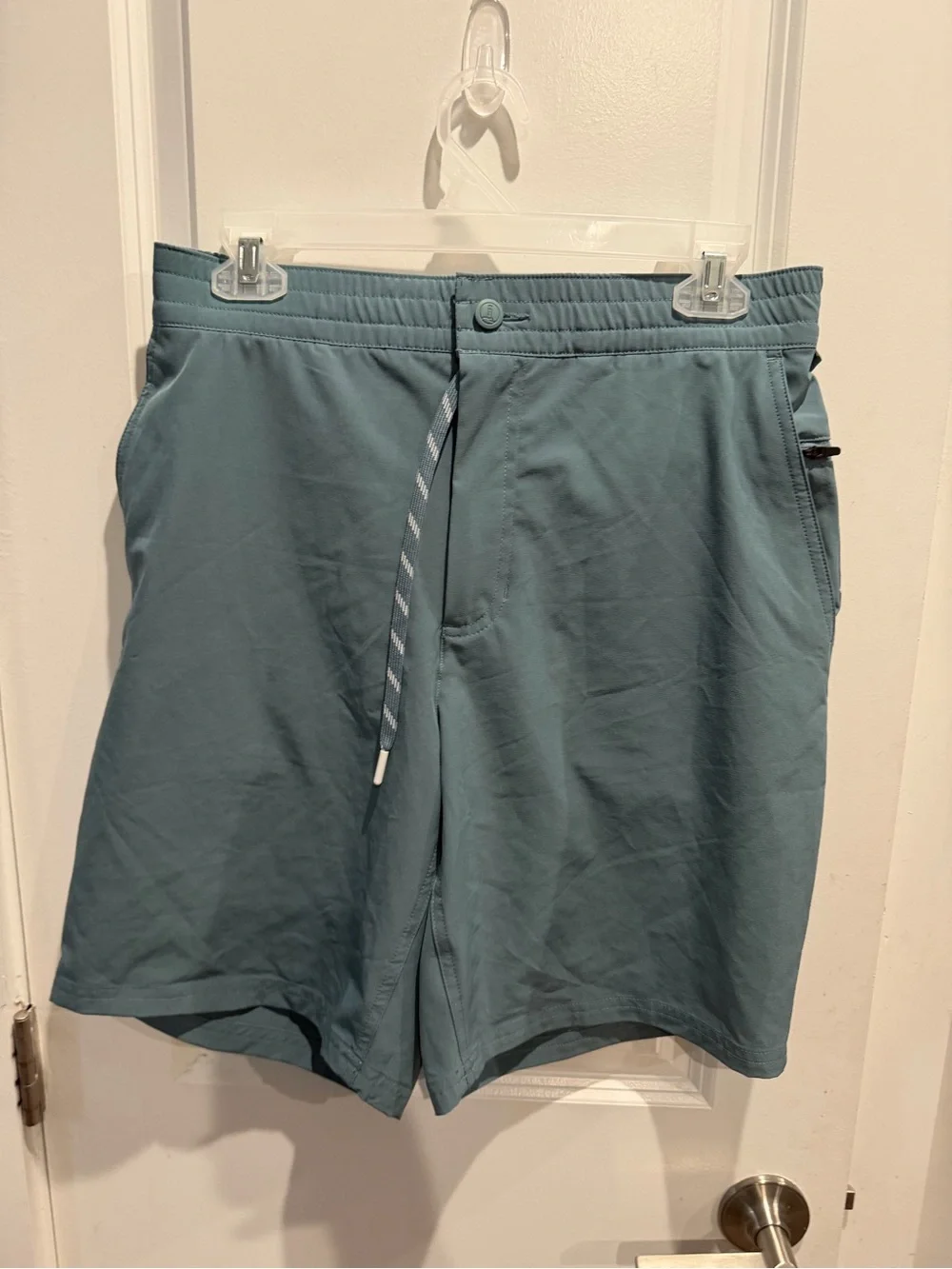 LANDS’ END Men's Teal Swim Trunks - Lightweight‎ Swim Short SIZE M / 32-34